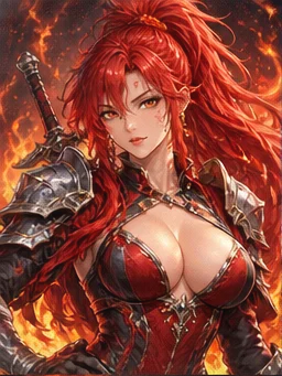 Aria, fire hero in her original form